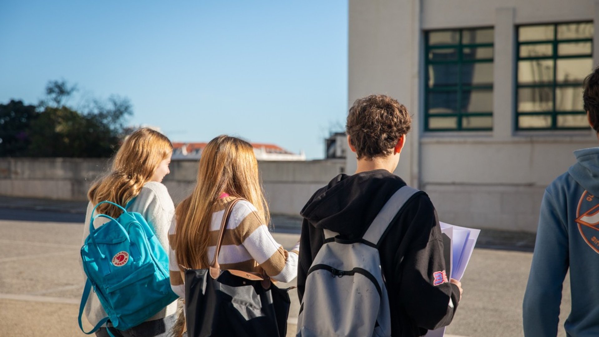 Alunos no campus do IST